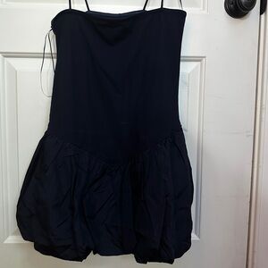 Elegant Black Strapless Dress